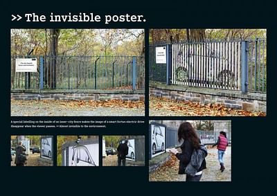 The invisible Poster - Werbung
