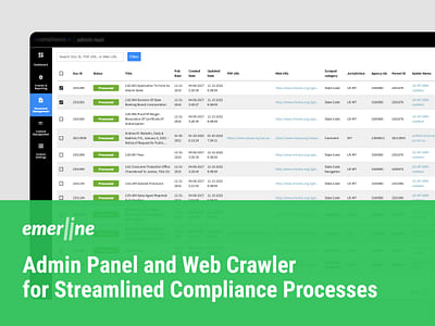 Admin Panel and Web Crawler - Software Entwicklung