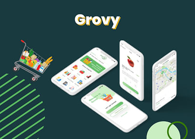 Grovy - food delivery mobile app development - Mobile App