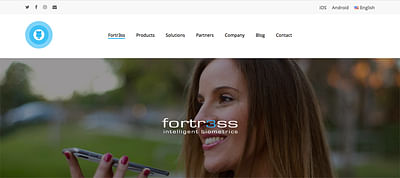 Fortr3ss - Voice Biometrics - Website + Mobile App - App móvil