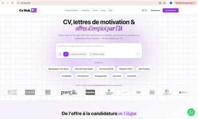 Cv-hub.net - Web Applicatie