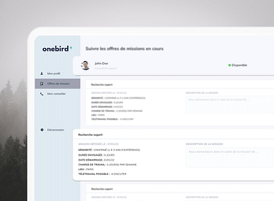 OneBird - Hub dédié aux freelances en compliance - Software Development