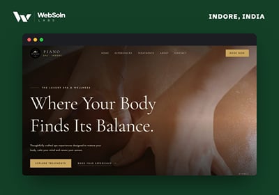 Luxury Spa Website — India - Website Creatie