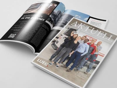 Mitarbeitermagazin „LUEG Aktuell“ - Print