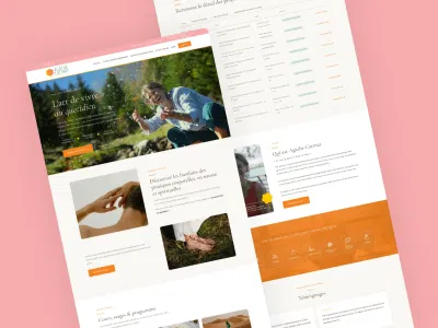 Agathe Catinat, professeure de yoga | Site vitrine | WordPress - Création de site internet