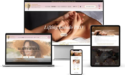 Création Site Web de réservation de massages - Graphic Design