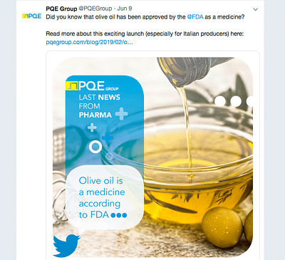 PQE Group Twitter Optimization and Ads - Social Media