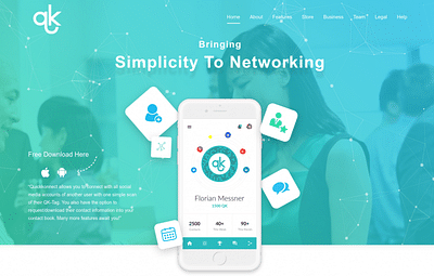 Quickkonect - Simplicity To Networking - Mobile App
