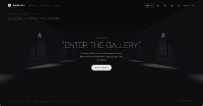 The Bubble Art — a live-auction digital-art marketplace - E-commerce