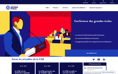 Refonte d'un site internet pour la CGE - Création de site internet