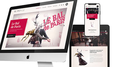 Blanca Li - Le bal de Paris - Création de site internet
