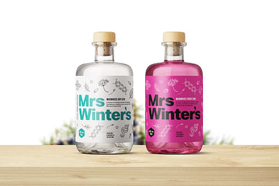 Mrs Winter's Gins Packaging - Branding y posicionamiento de marca