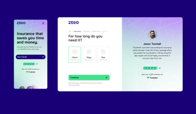 Zego Website - Webseitengestaltung