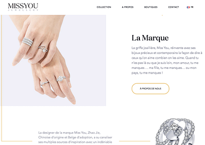 Miss You Luxury Jewelry - Publicité en ligne