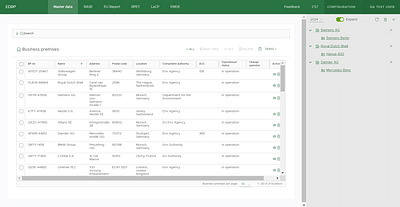 Environmental Data Reporting Portal (EDRP) - Software Ontwikkeling