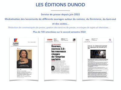 LES EDITIONS DUNOD - Public Relations (PR)