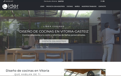 Diseño de Lider cocinas en Vitoria-Gasteiz - Creación de Sitios Web