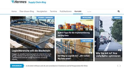 Supply Chain Blog (Hermes Germany) - Content Strategy