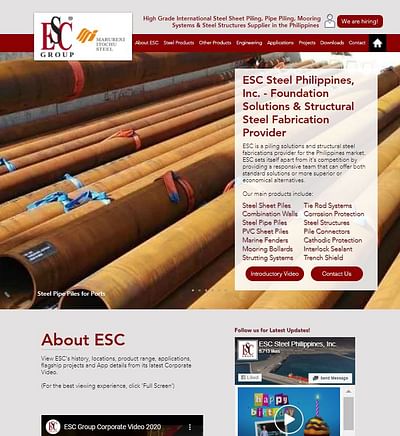 ESC Steel Philippines Inc SEO - SEO