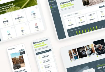 Valocap - plateforme SAAS de gestion de déchets - Web Application