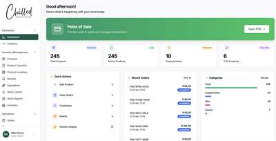 Backend E-Comm, POS and Restaurant Dashboard - Software Ontwikkeling