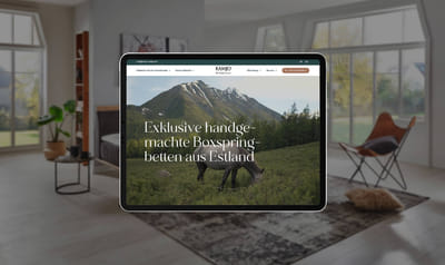 Kamjo - Website Redesign Boxspringbetten - Webseitengestaltung