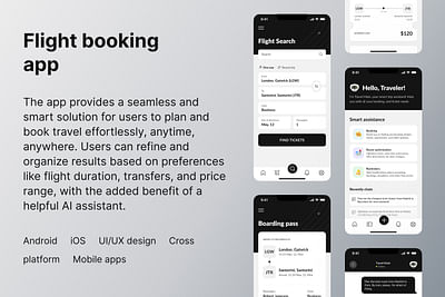 Ticket Booking App with AI Assistant - Application mobile