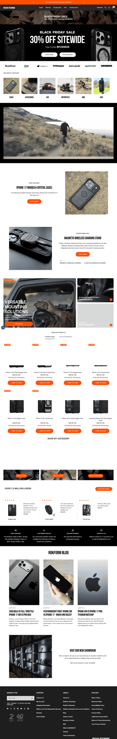 Rokform Website revamping - E-commerce