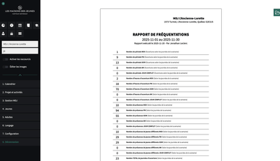 MDJ Connect - logiciel de gestion destiné aux Maisons des Jeunes. - Développement de Logiciel