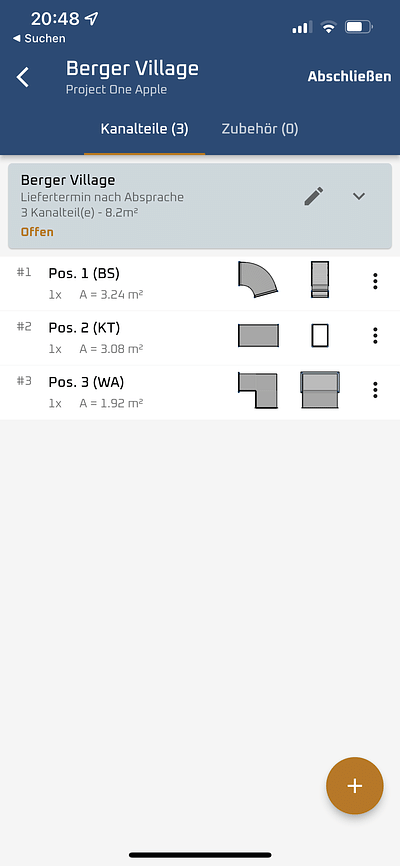 App für Digitales Lüftungsaufmaß - Mobile App