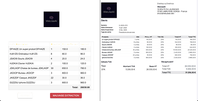 Automatisation devis fournisseur - Intelligence Artificielle