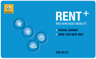 Lancement et animation carte de fidélité Rent+ - Marketing