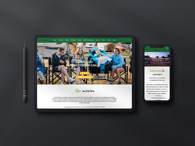 Camp JoJo Website Design - Website Creation