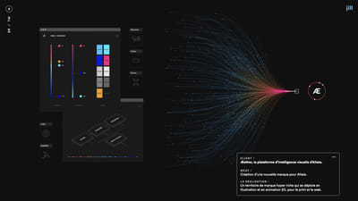 Identité et territoire de la plateforme Aether - Image de marque & branding