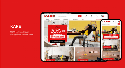 UX/UI para E-Commerce de Muebles europeos - Web Application