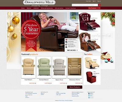 Oswaldtwistle Mills Linens e-commerce website - E-commerce