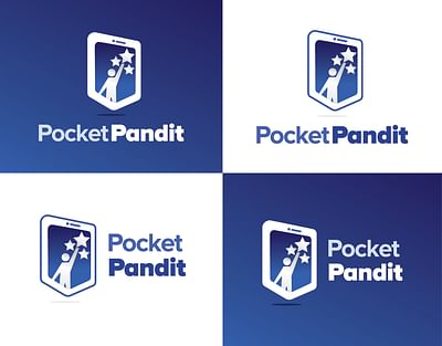 Pocket Pandit: Mobile Astrology App Logo Design - Markenbildung & Positionierung