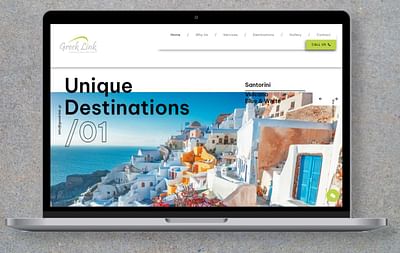 GreekLink Website - Stratégie digitale