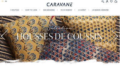 Création de boutique shopify pour Caravane - Création de site internet