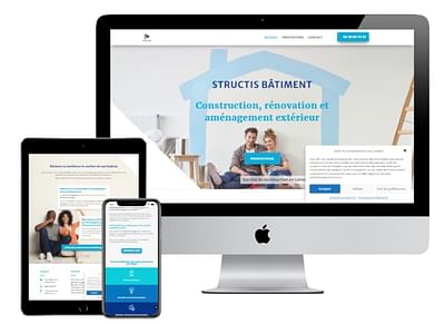 Structis bâtiment - Website Creation