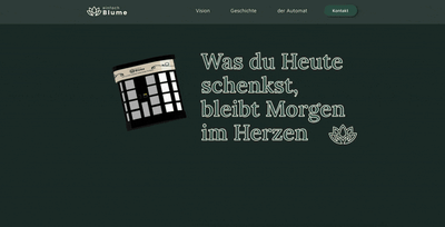 EinfachBlume – Innovative Website mit 3D-Visualisierung & Storytelling - Website Creatie