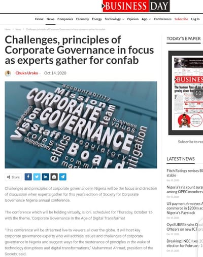 Media Relations for Corporate Governance Firm - Relaciones Públicas (RRPP)