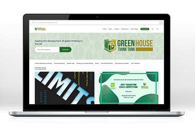 Green House Think Tank - Webseitengestaltung
