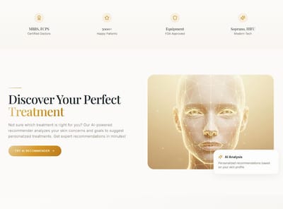 Social media handle and Ads for Aura skin and laser - Marketing