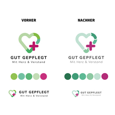 Rebranding für GUT GEPFLEGT einer Pflegeagentur Wien - Branding & Positioning