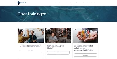 Website voor Hulshof - Webseitengestaltung