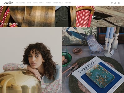 L'Île Bleue, boutique Shopify d'un concept store bordelais - E-commerce