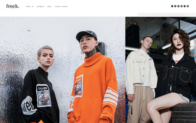 Urban Fashion Website - Webseitengestaltung