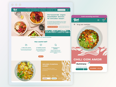 Vood Meals - custom Shopify development - E-commerce
