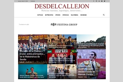 Portal noticias Desdelcallejon - Création de site internet